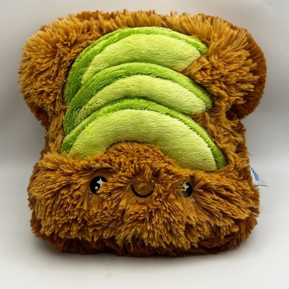 Squishable Comfort Food Avocado Toast 8.5" Plush Brown Green Kawaii